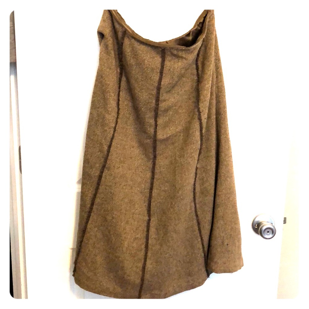 Eddie Bauer wool textured A line midi skirt